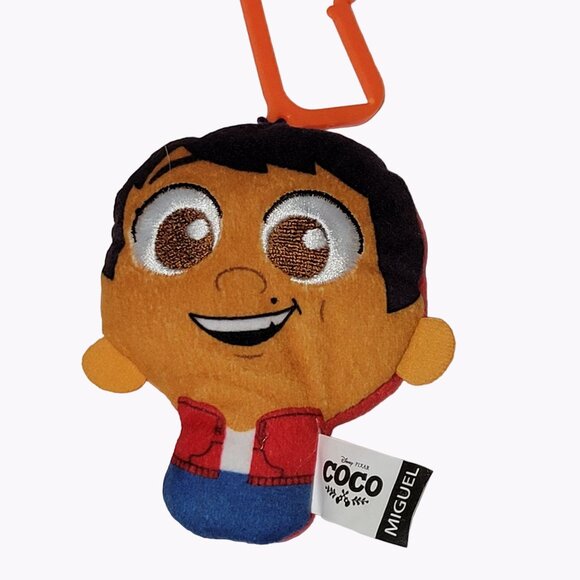 Disney Pixar Coco Miguel 4 inch Plush Keychain Clip Stuffed Animal McDonalds Toy - Picture 1 of 4